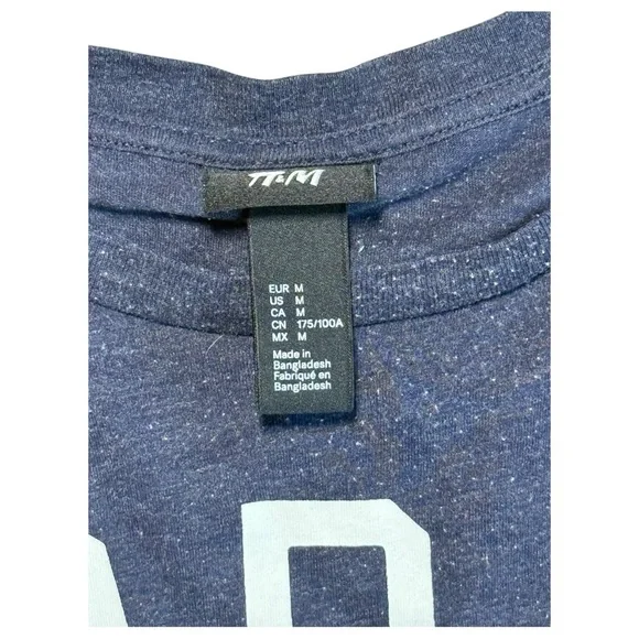 H&M “Today Has Been Cancelled” Graphic Tee – Navy – Size M - Picture 7 of 7